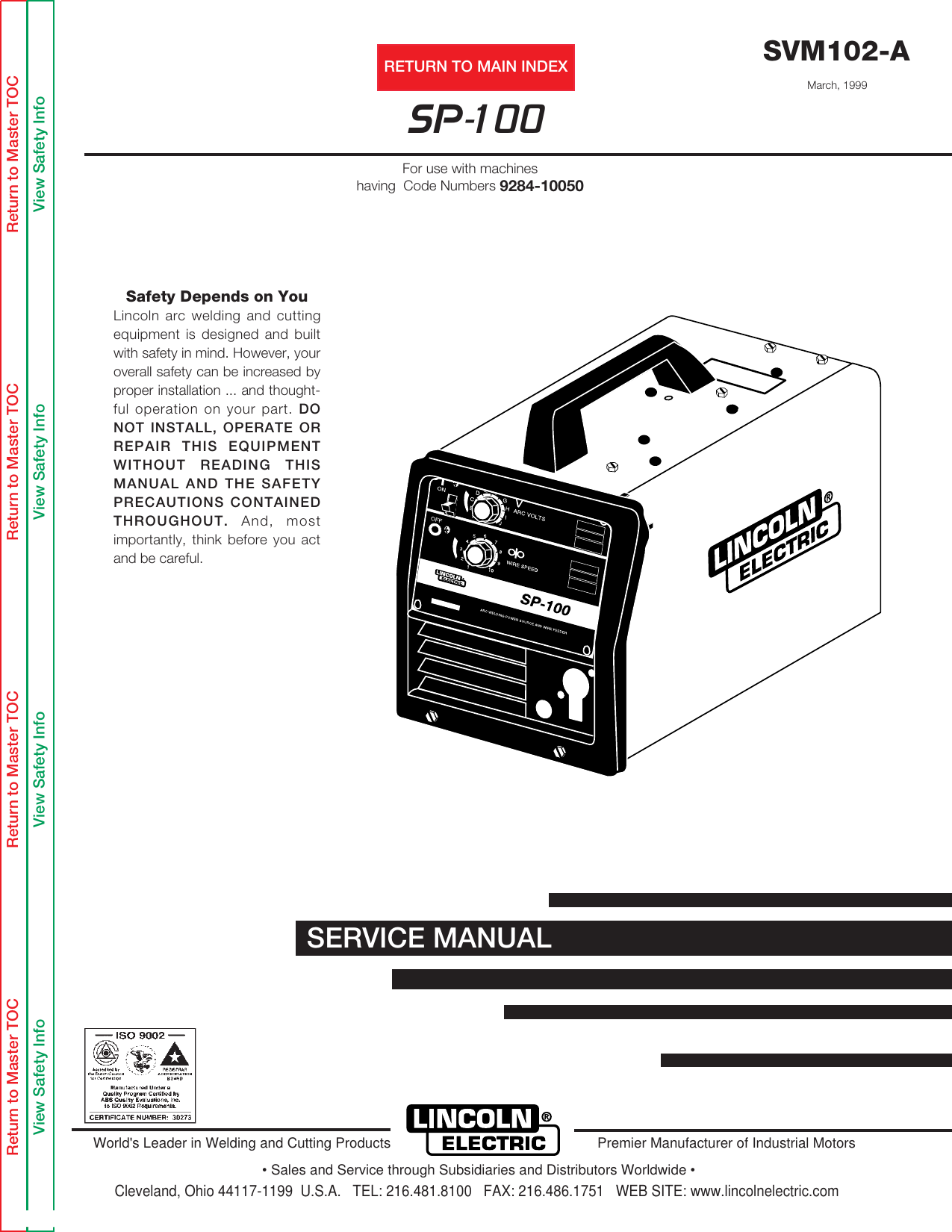 Lincoln Sp 100 Service Manual ManualsLib Makes It Easy To Find Manuals