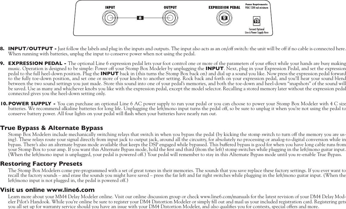 Page 5 of 10 - Line-6 Line-6-Dm4-Quick-Start-Guide