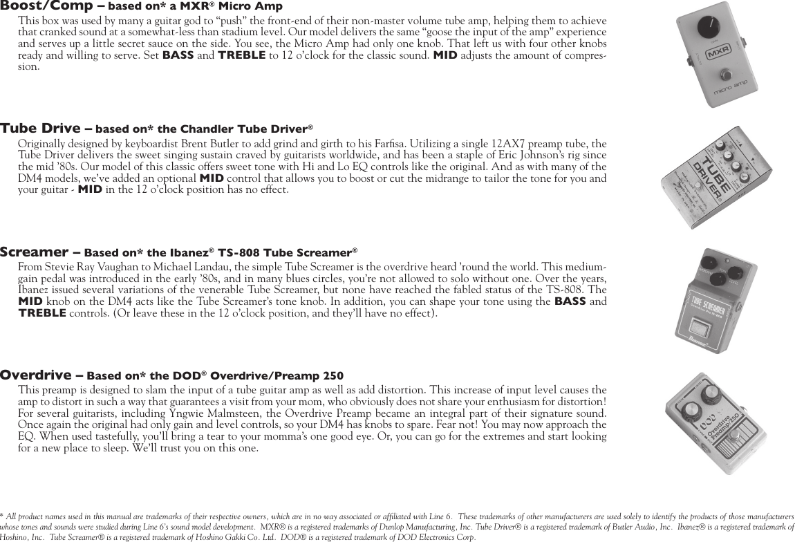 Page 6 of 10 - Line-6 Line-6-Dm4-Quick-Start-Guide