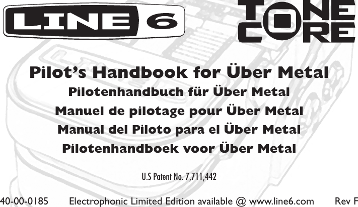 Page 1 of 11 - Line-6 Line-6-Uber-Metal-Owners-Manual Über Metal Pilot's Handbook - Revision F
