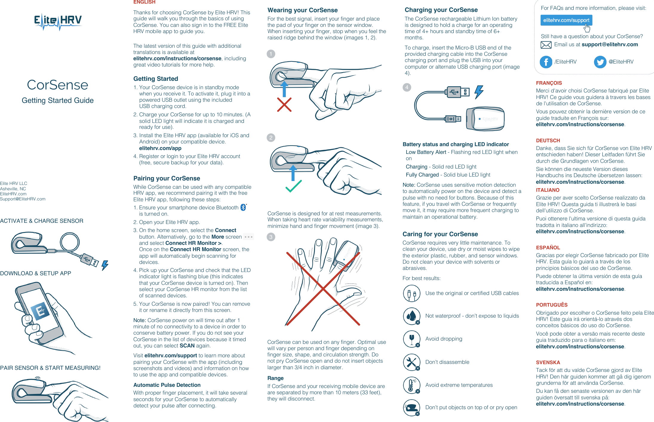 Linear Dimensions Semiconductor E1 CorSense User Manual CorSense UserManual