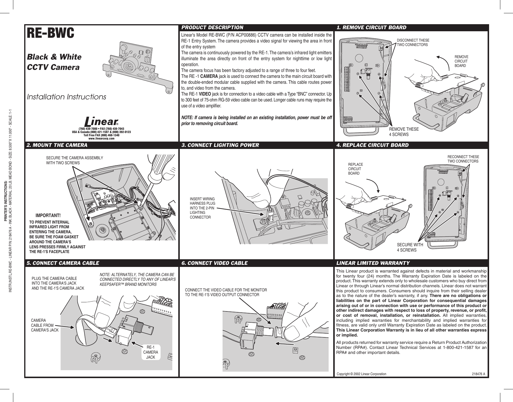 Page 1 of 1 - Linear Linear-Re-Bwc-Owners-Manual 218476A