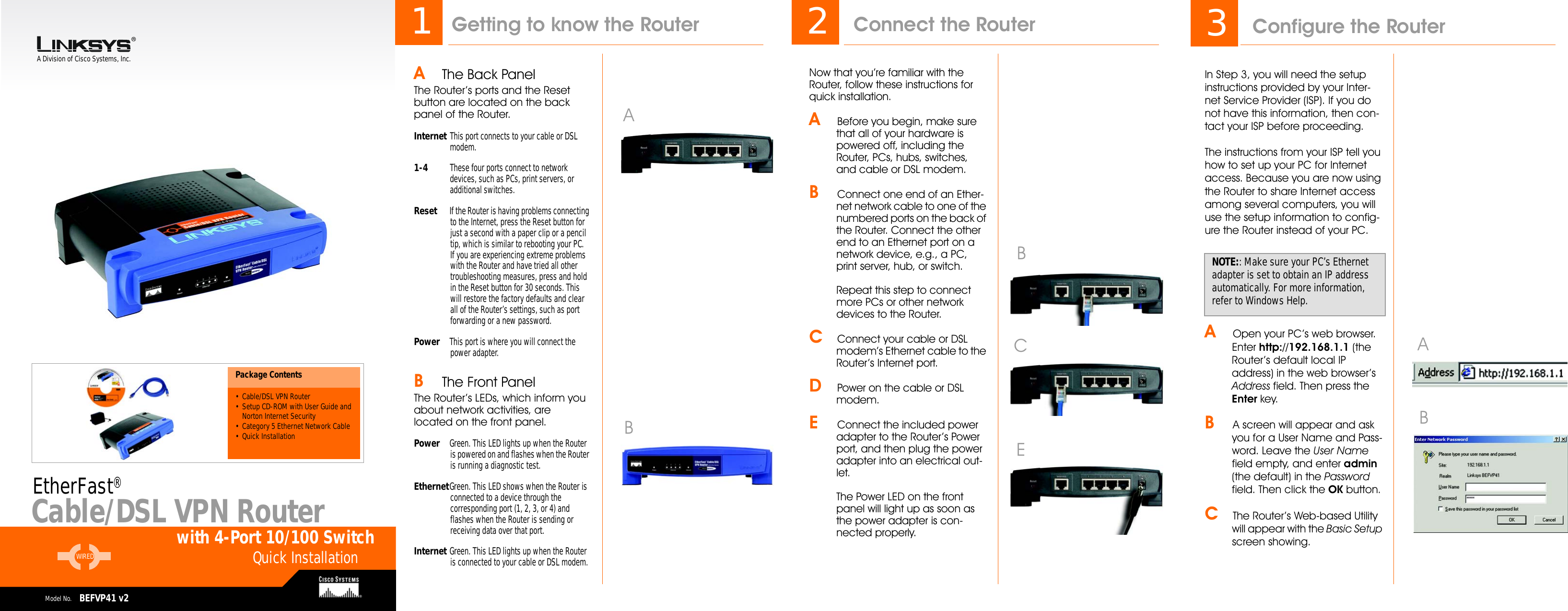 Page 1 of 2 - Linksys BEFVP41 V2 BEFVP41_V2-QI-Rev_B User Manual  To The 4bb8fb0f-263d-49bd-b5e0-5cdf71a61ae2