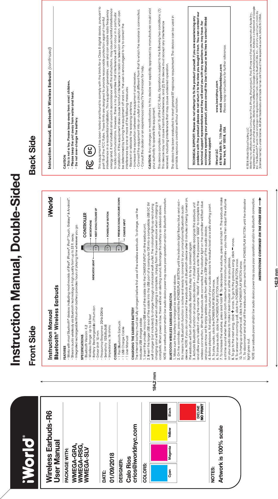 Page 1 of Linpa Technology LBS106 Wireless Earbuds User Manual 