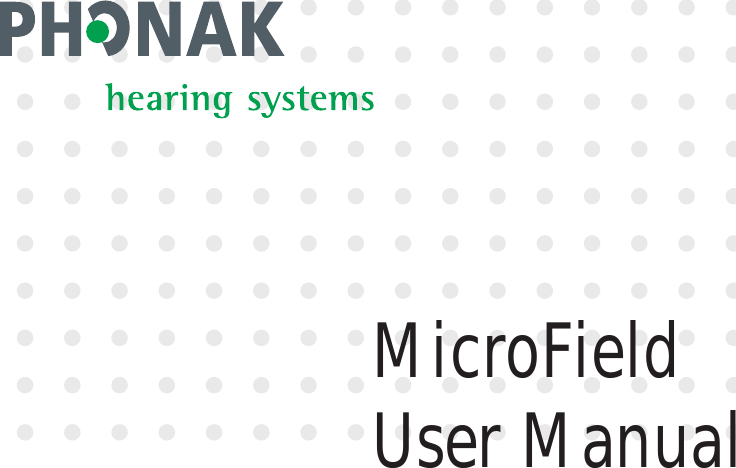 MicroFieldUser Manual