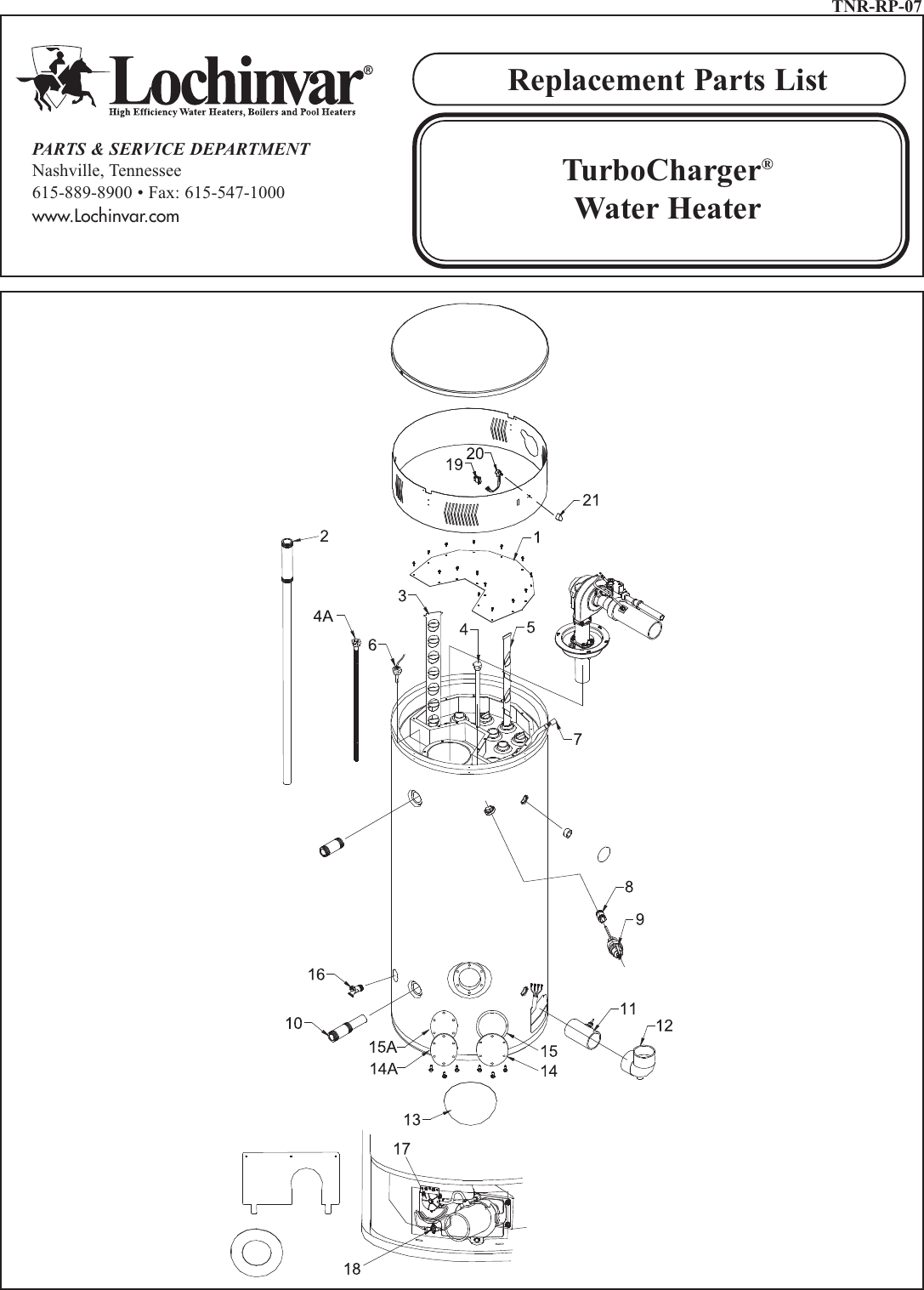 Page 1 of 4 - Lochinvar Lochinvar-Turbocharger-Users-Manual- TNR-RP-07.qxp  Lochinvar-turbocharger-users-manual