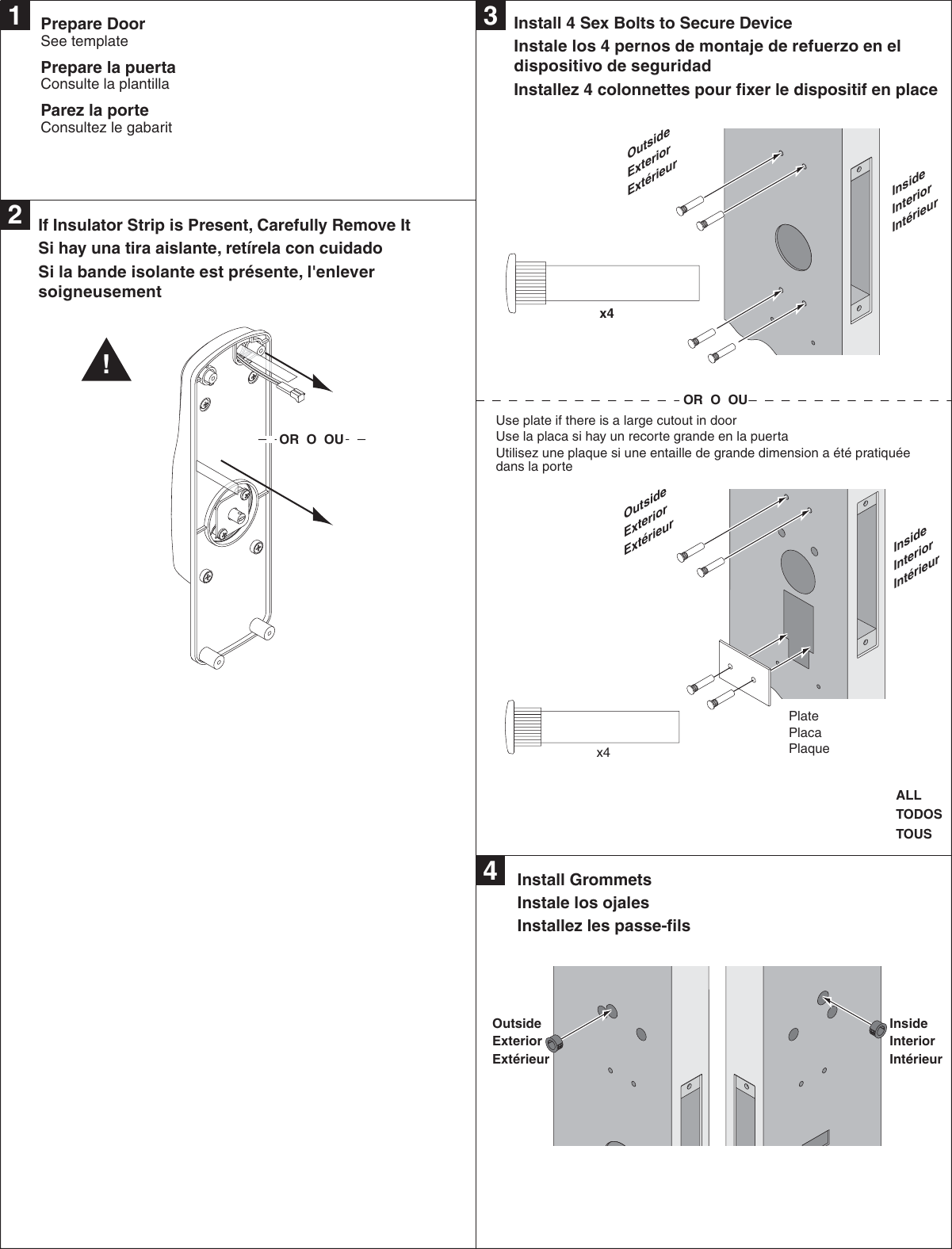 Locks P516 269 CO Series MORT EXIT IS e Mortise Trim 102296