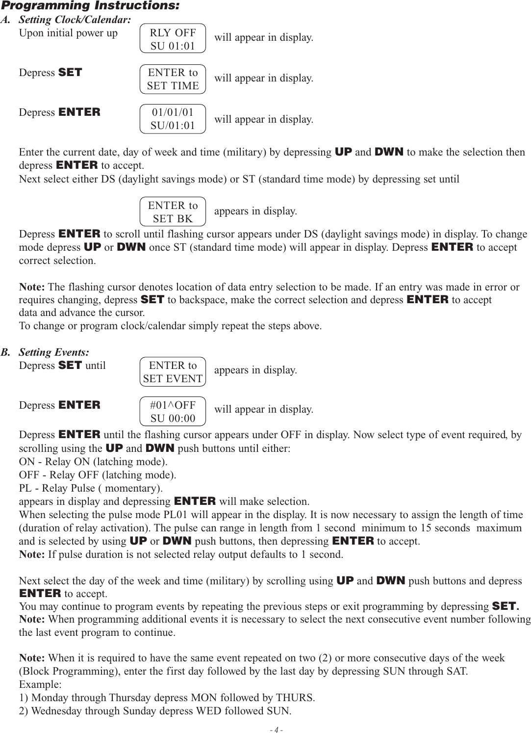 Page 4 of 8 - Locks  Altronix PT724A Time Controller Installation Guide Altronix-PT724A-Timer-Controller-Installation-Guide