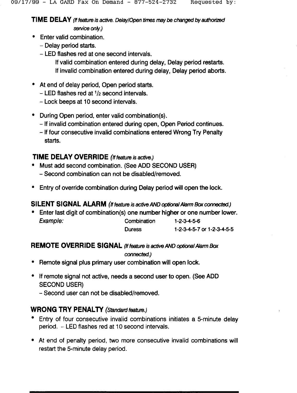 Page 3 of 4 - Locks  Combo Gard Instructions 33E La Oper Inst