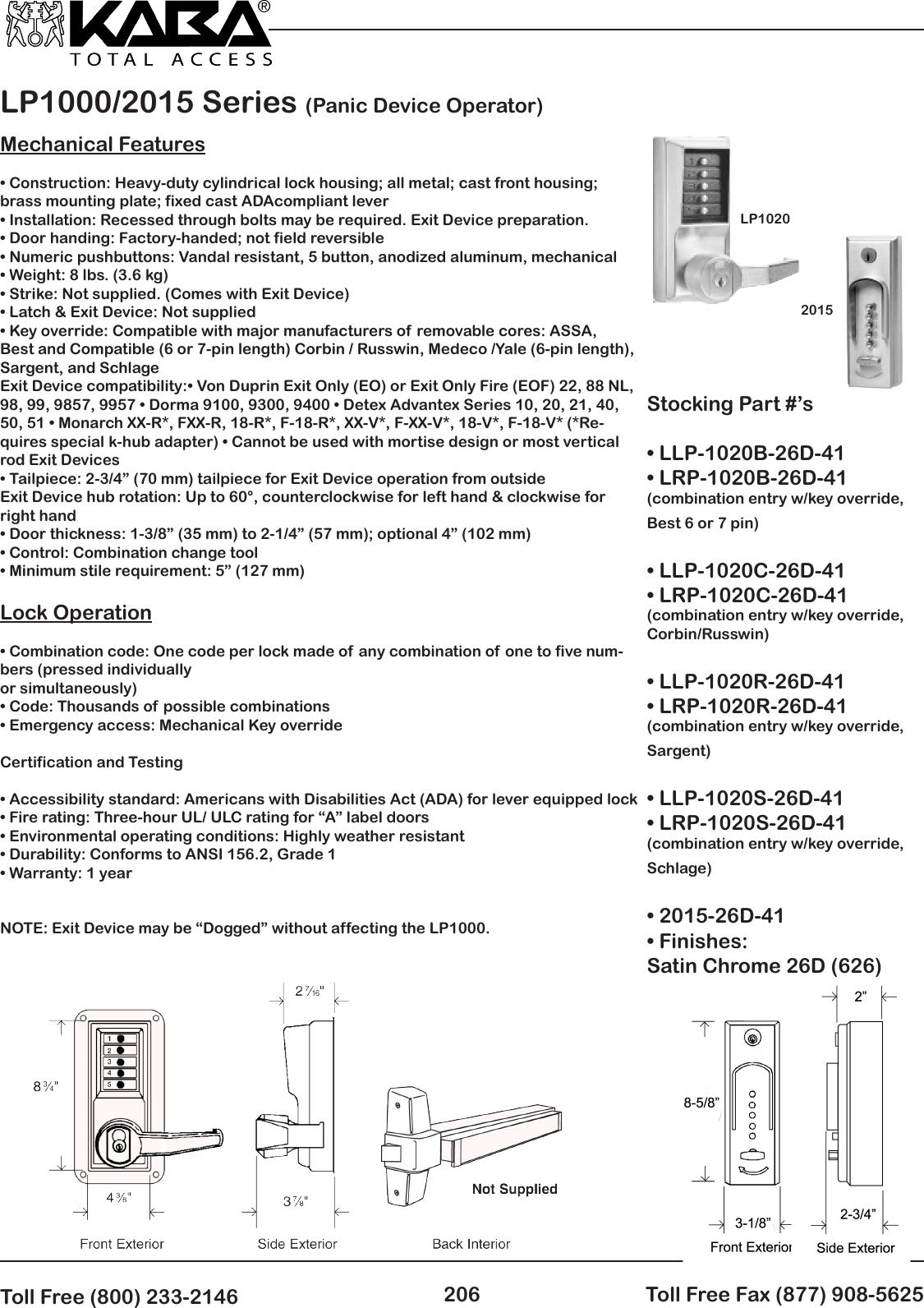 Locks PDF Orchard Lock Simplex