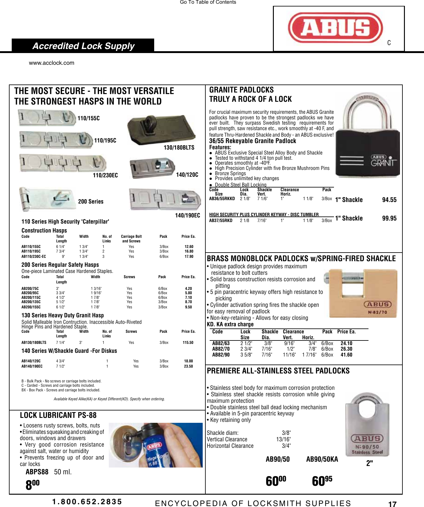 Page 1 of 6 - Locks  View PDF Abus-hq