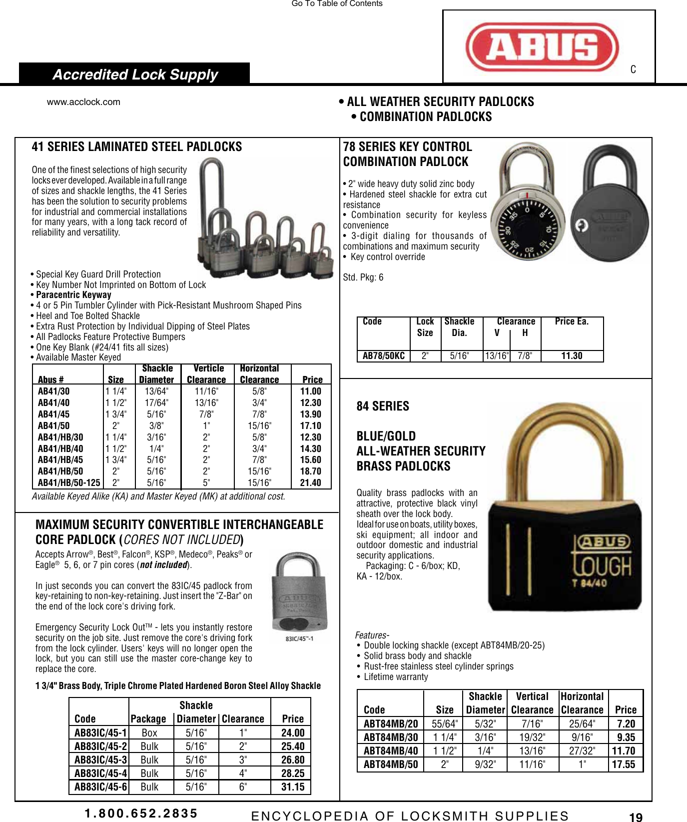 Page 3 of 6 - Locks  View PDF Abus-hq