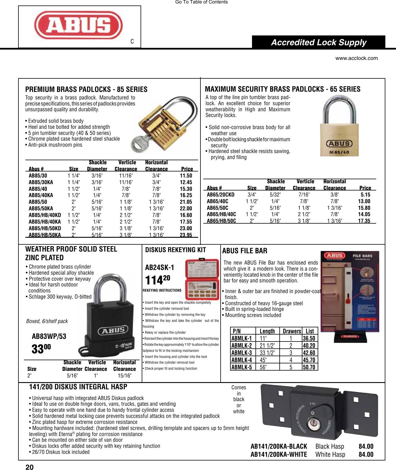 Page 4 of 6 - Locks  View PDF Abus-hq