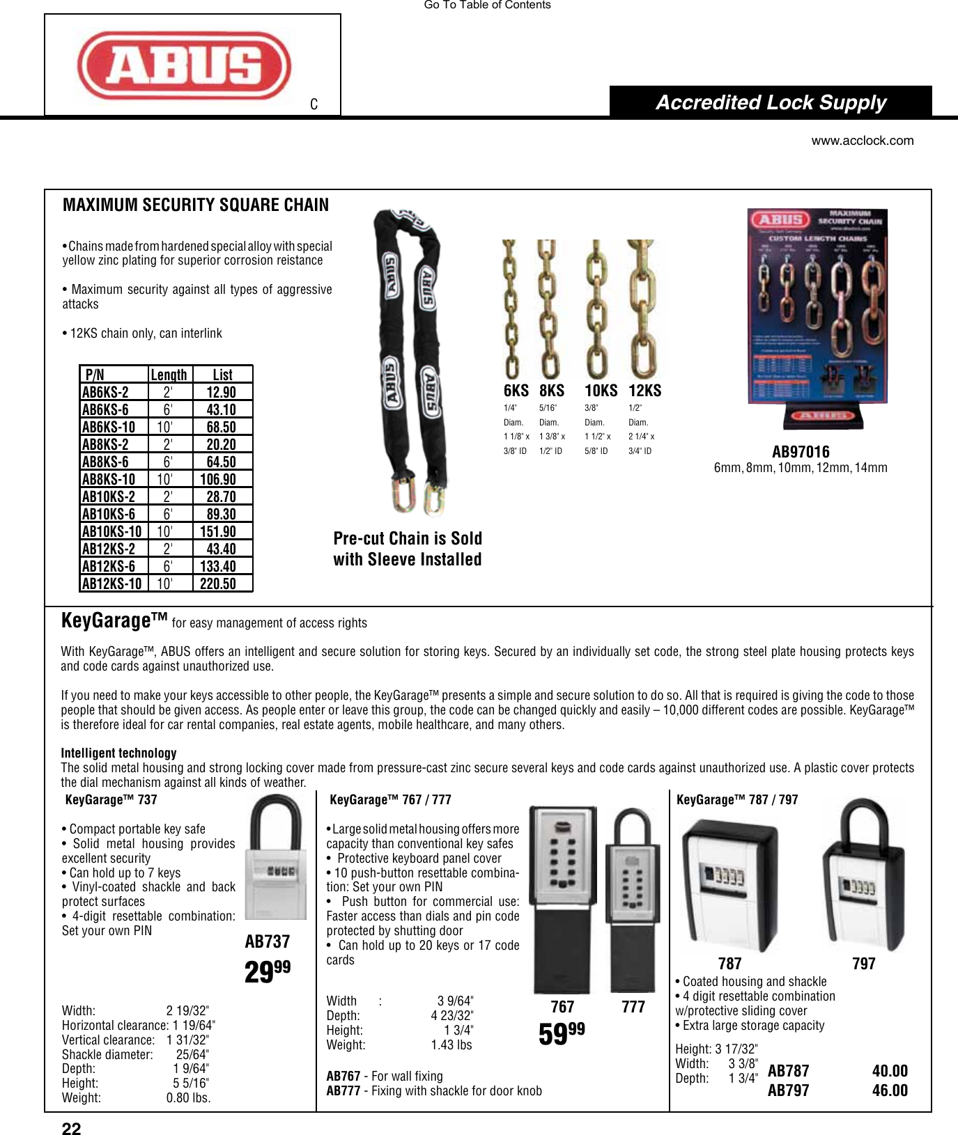 Page 6 of 6 - Locks  View PDF Abus-hq