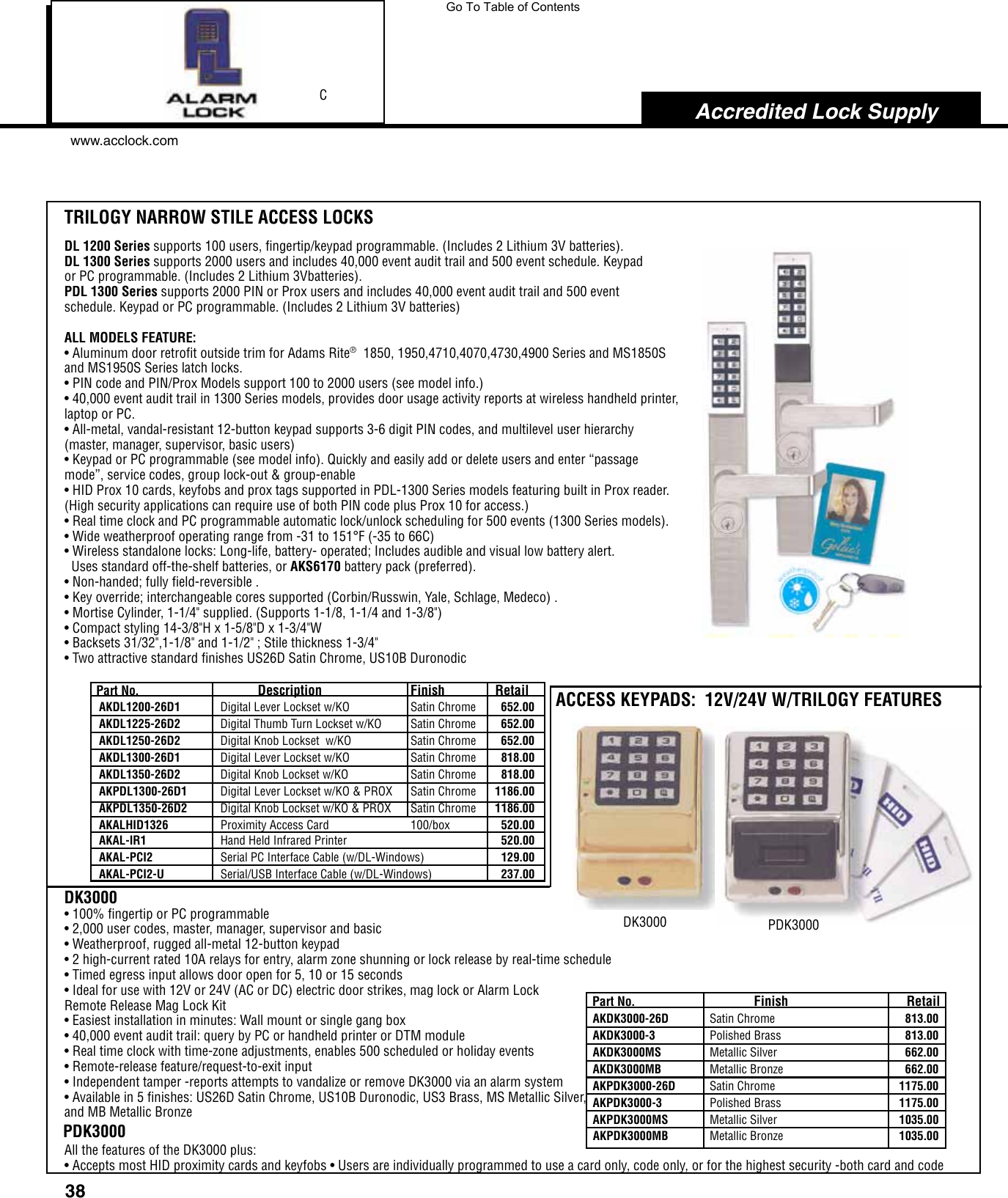 Page 4 of 8 - Locks  View PDF Alarm-lock-hq