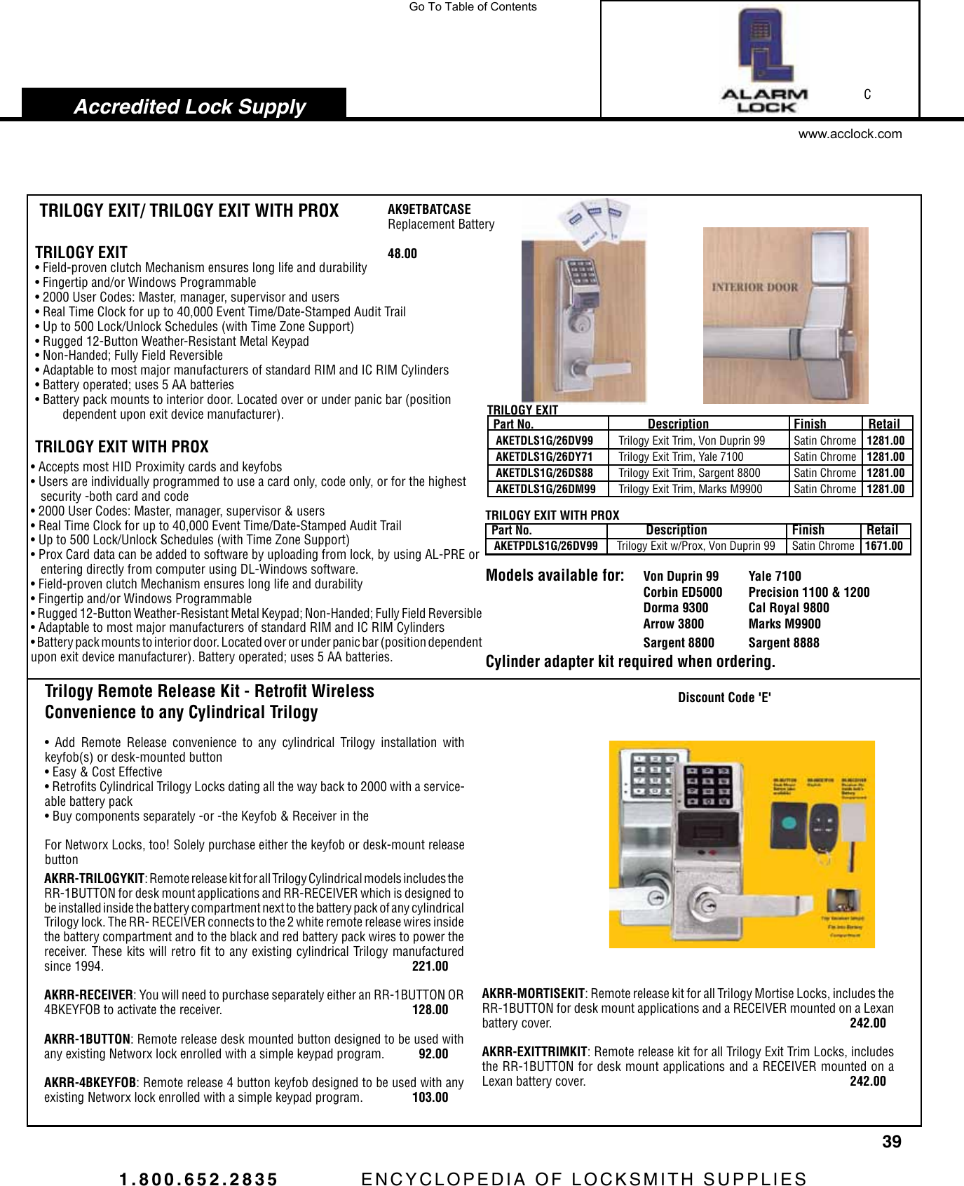 Page 5 of 8 - Locks  View PDF Alarm-lock-hq