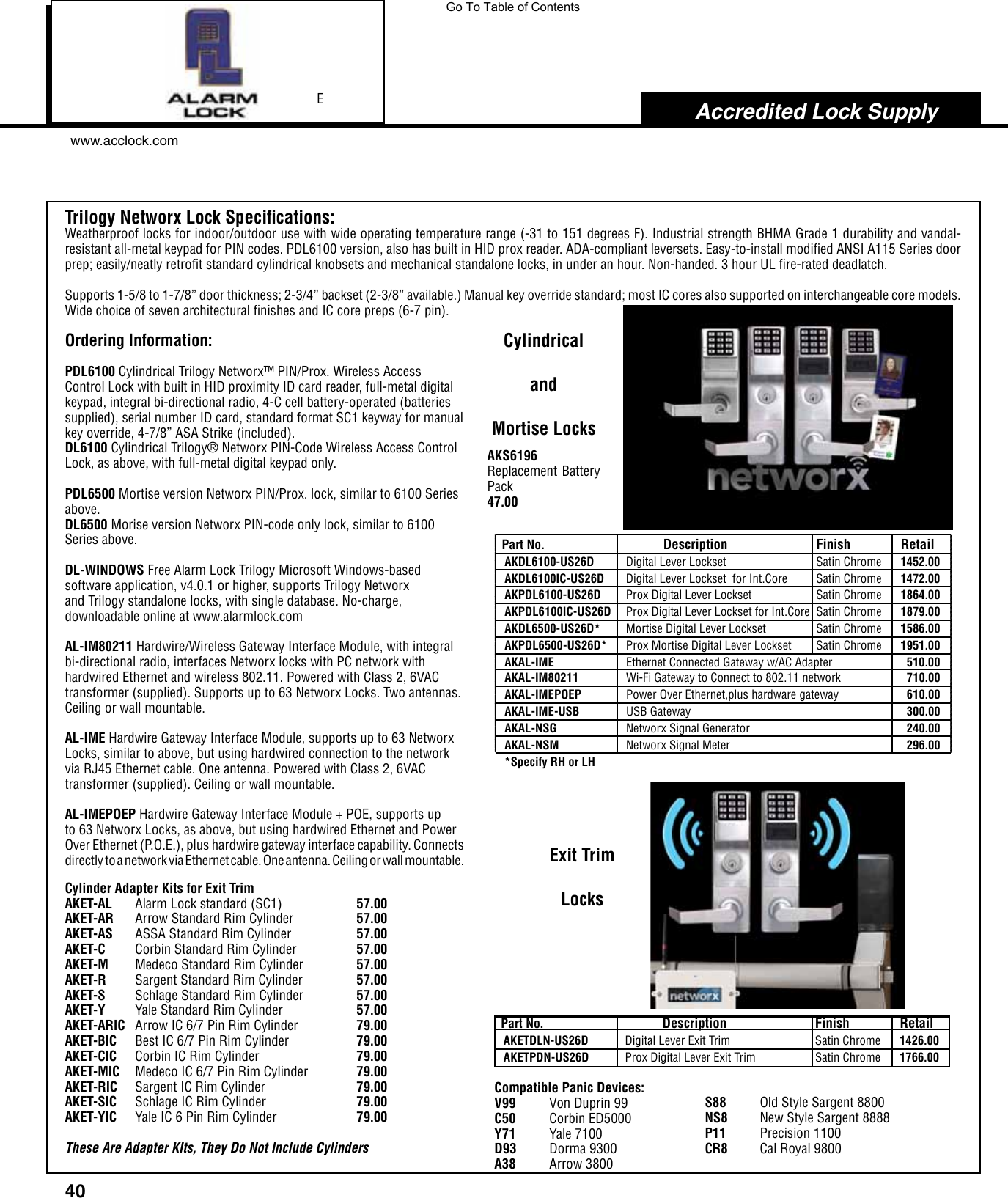 Page 6 of 8 - Locks  View PDF Alarm-lock-hq