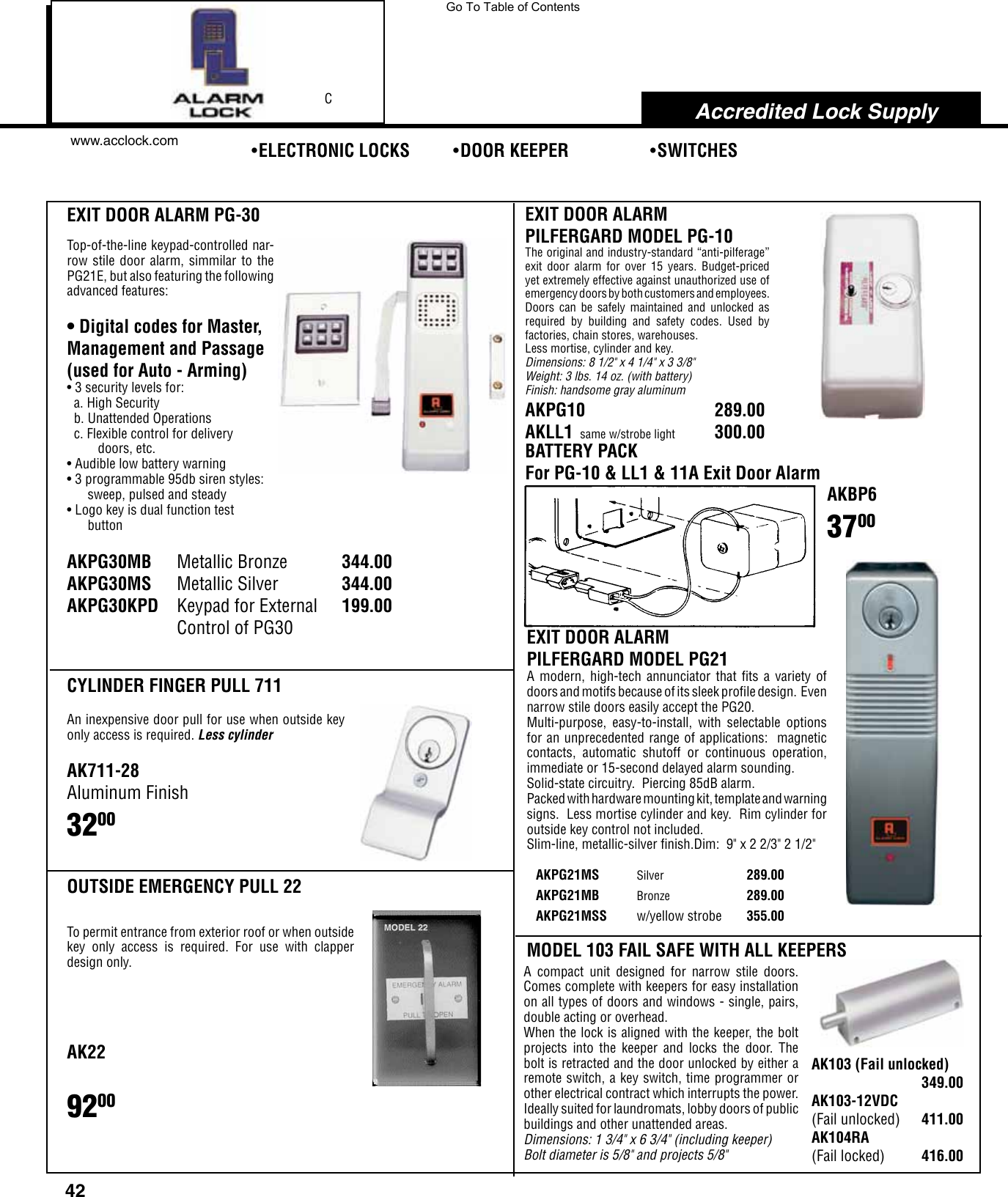 Page 8 of 8 - Locks  View PDF Alarm-lock-hq