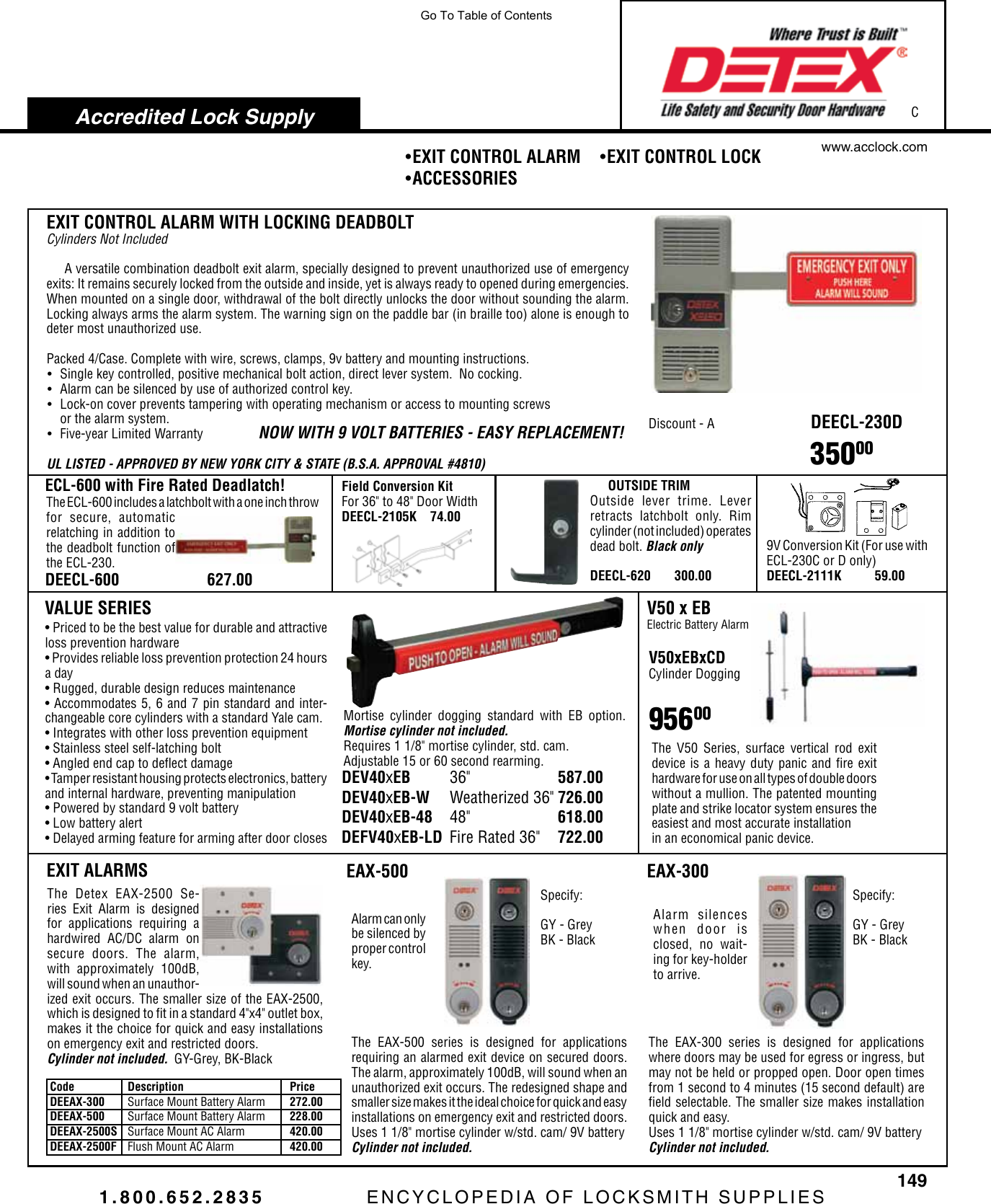 Locks View Pdf Detex Hq