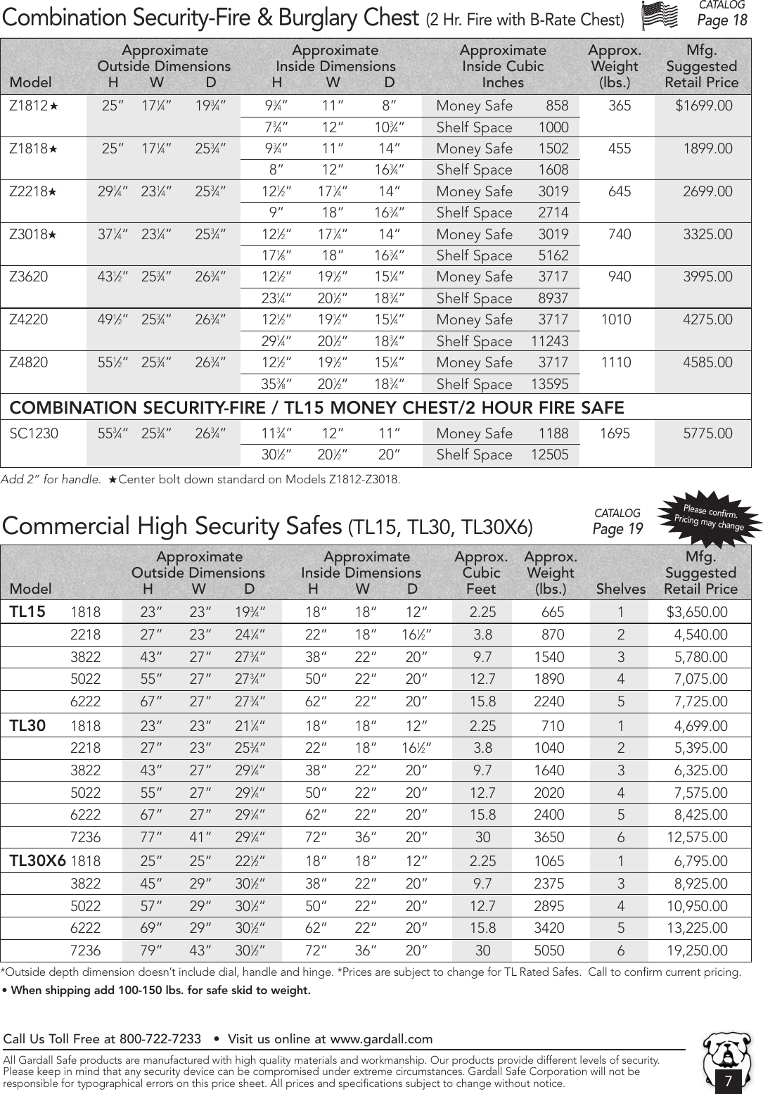 Page 7 of 8 - Locks Price List 2006 October 1, 2015 Ga-10-1-2015