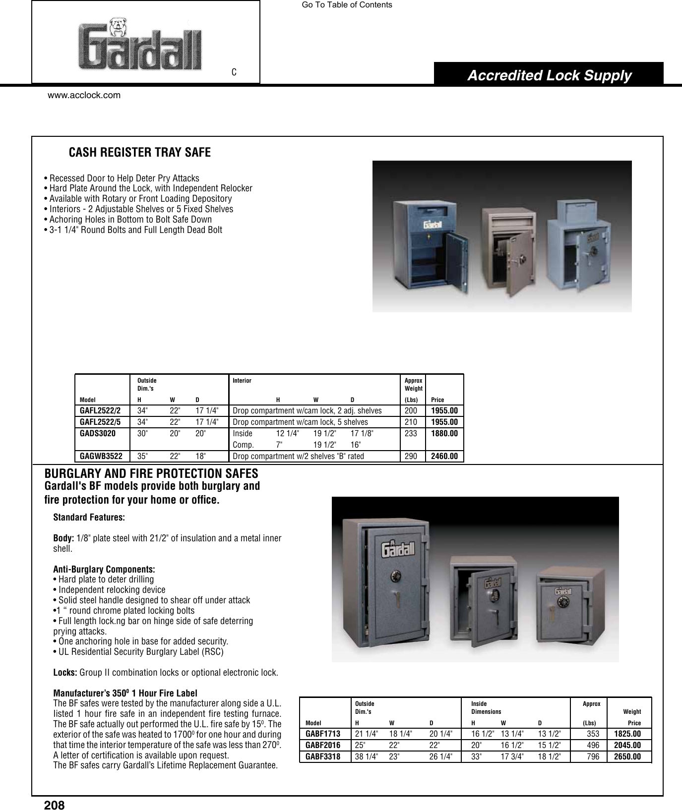 Page 3 of 10 - Locks  View PDF Gardall-hq