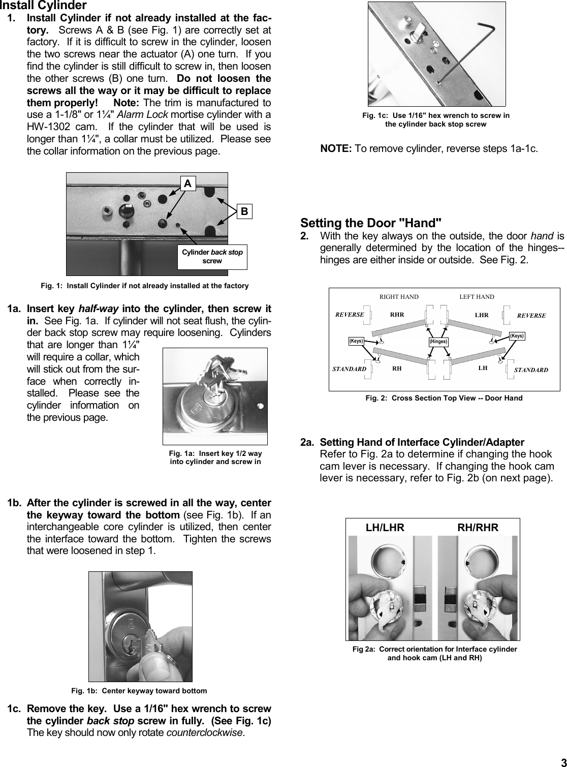 Page 3 of 8 - Locks XNarrow_DL1200-DL1300-PDL1300_WI1458D.22_INST Installation Instructions Inst-dl1200-dl1300