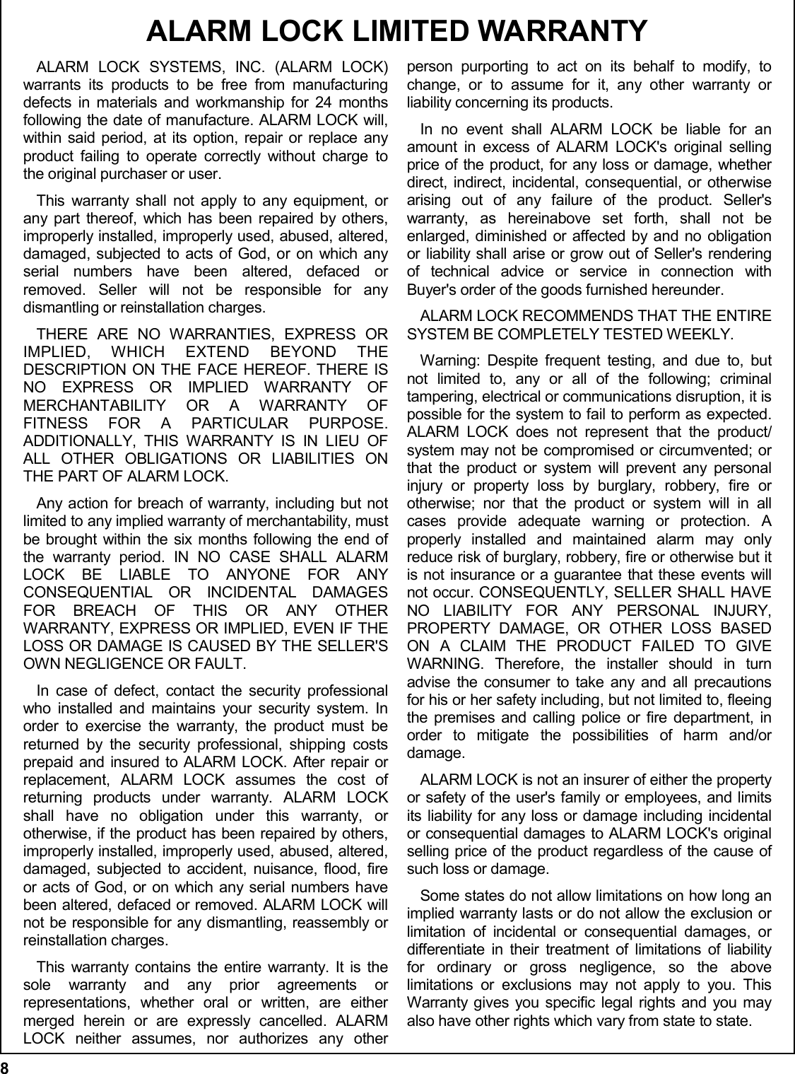 Page 8 of 8 - Locks XNarrow_DL1200-DL1300-PDL1300_WI1458D.22_INST Installation Instructions Inst-dl1200-dl1300