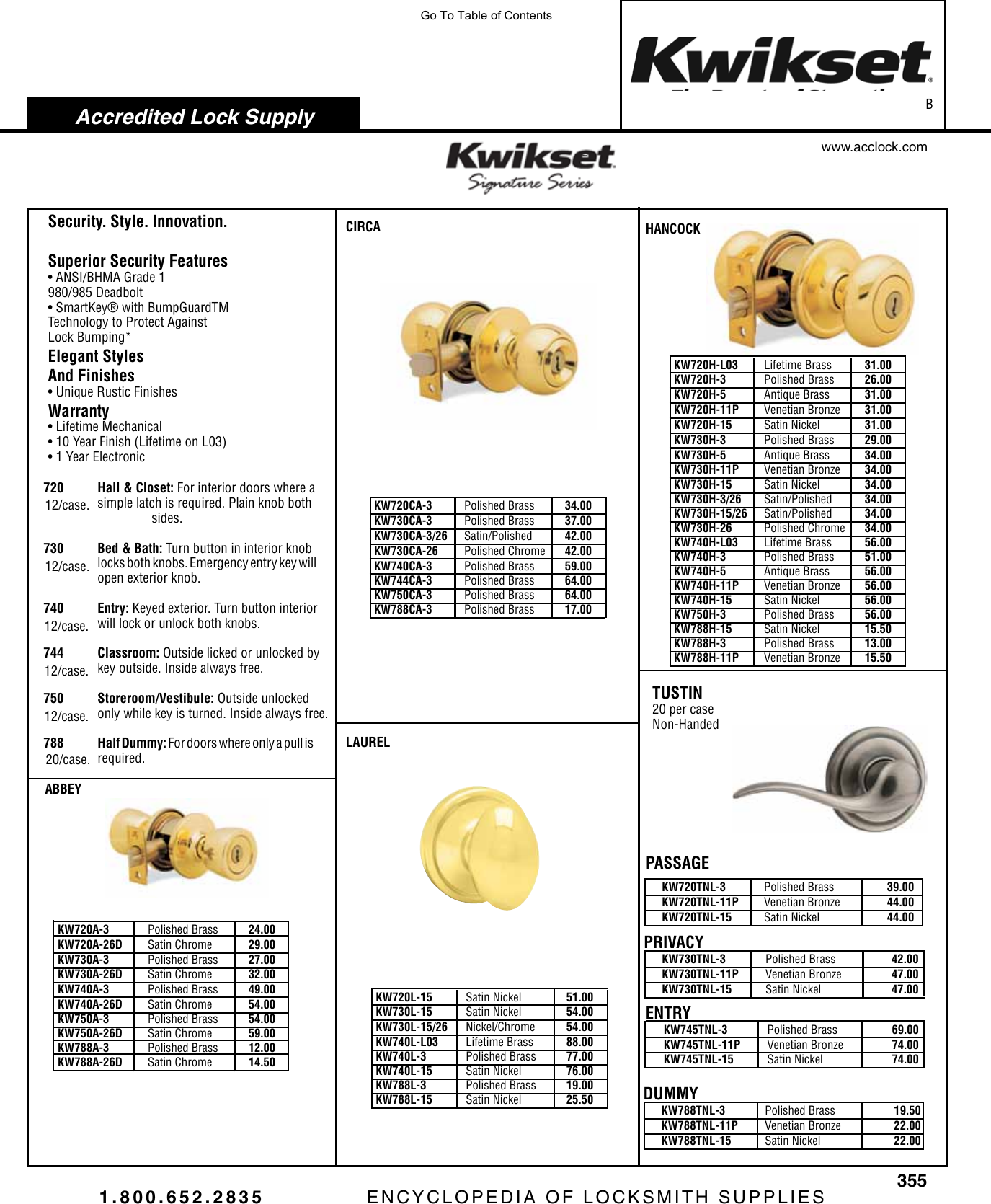 Page 8 of 11 - Locks  View PDF Kwikset-hq