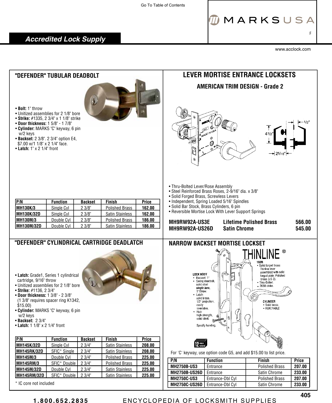 Page 2 of 12 - Locks  View PDF Marks-hq