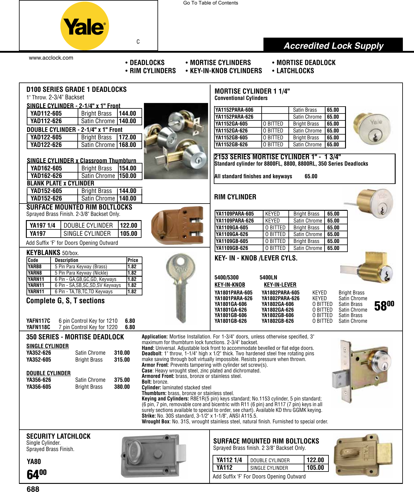 Locks View PDF Yale hq