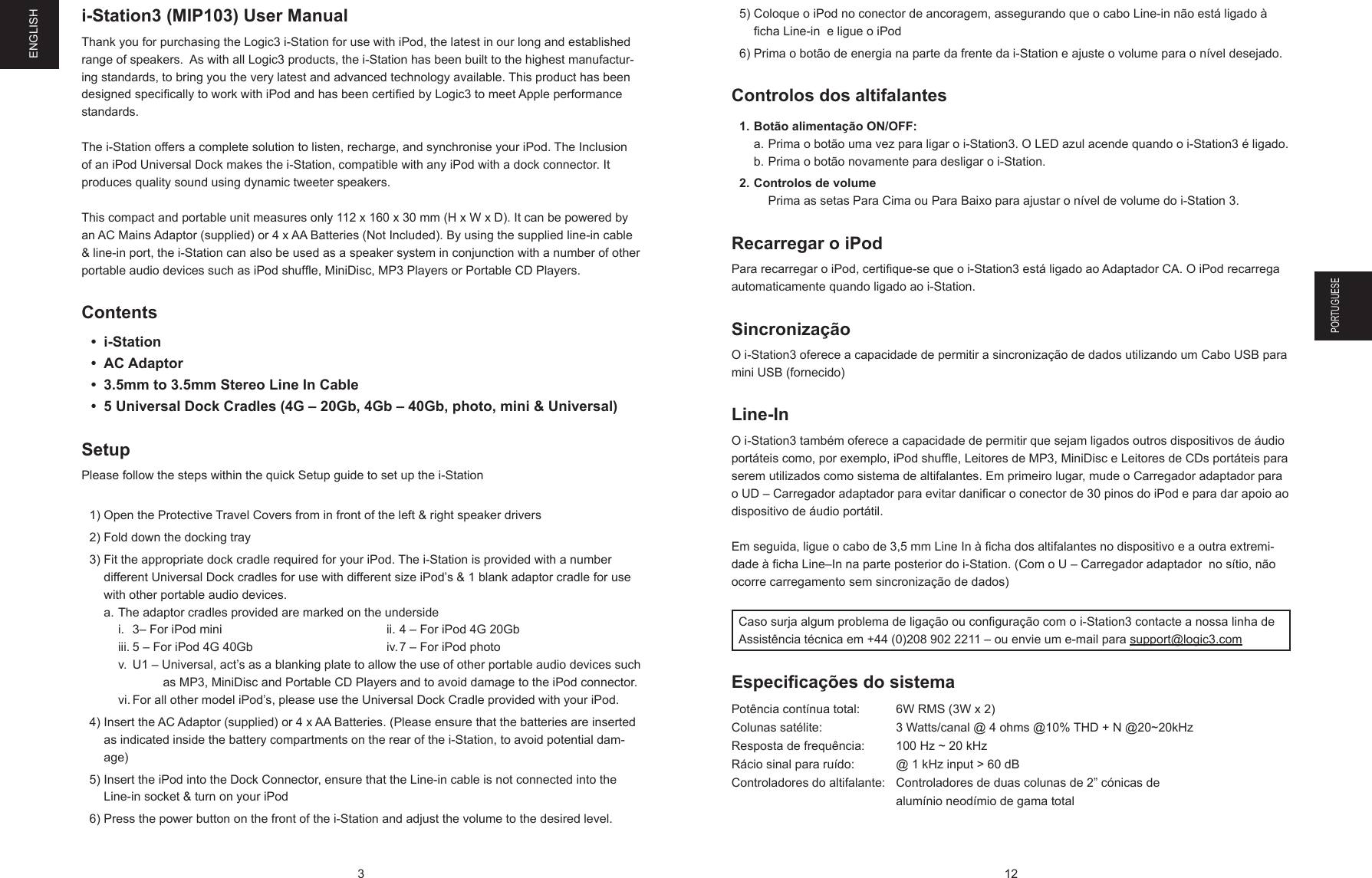 Page 4 of 8 - Logic-3 Logic-3-Logic-3-Speaker-Logic3-Users-Manual- MIP103 Manual-060404  Logic-3-logic-3-speaker-logic3-users-manual