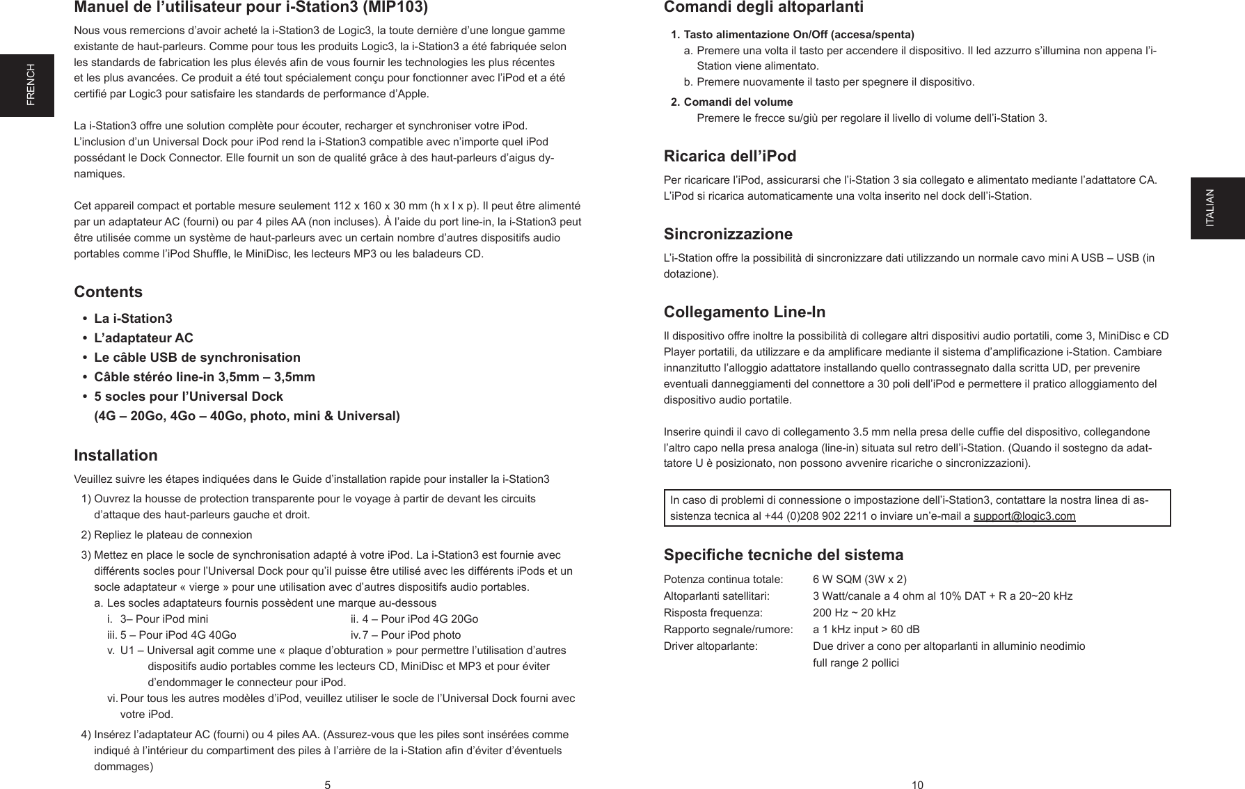 Page 6 of 8 - Logic-3 Logic-3-Logic-3-Speaker-Logic3-Users-Manual- MIP103 Manual-060404  Logic-3-logic-3-speaker-logic3-users-manual