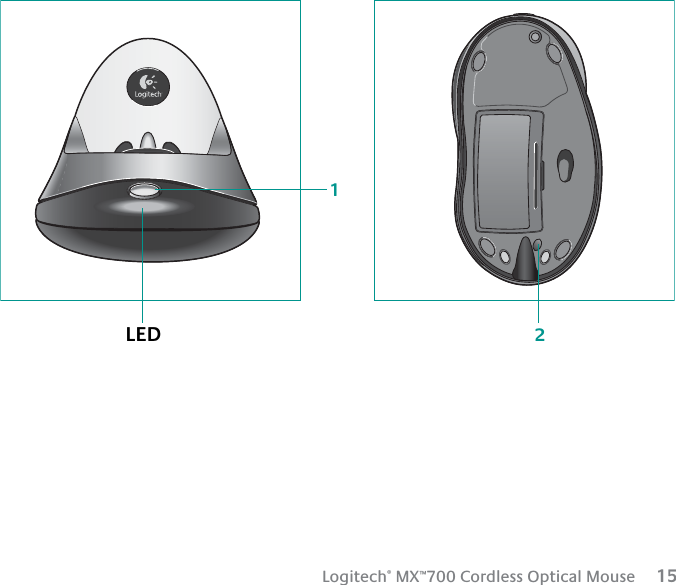  Logitech ®  MX ™ 700 Cordless Optical Mouse      15LED12