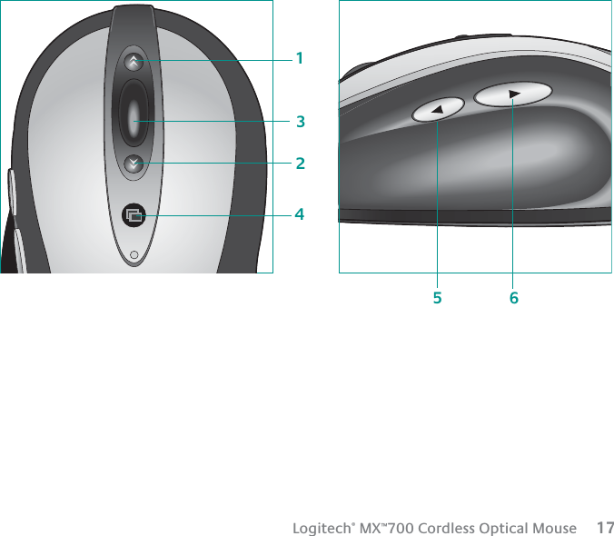 Logitech ®  MX ™ 700 Cordless Optical Mouse      17123465