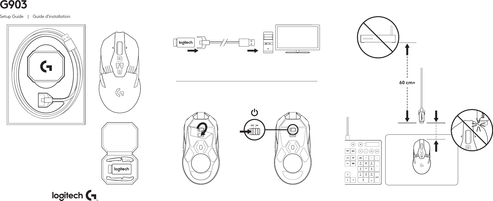 G903Setup Guide  |  Guide d’installation60 cm+