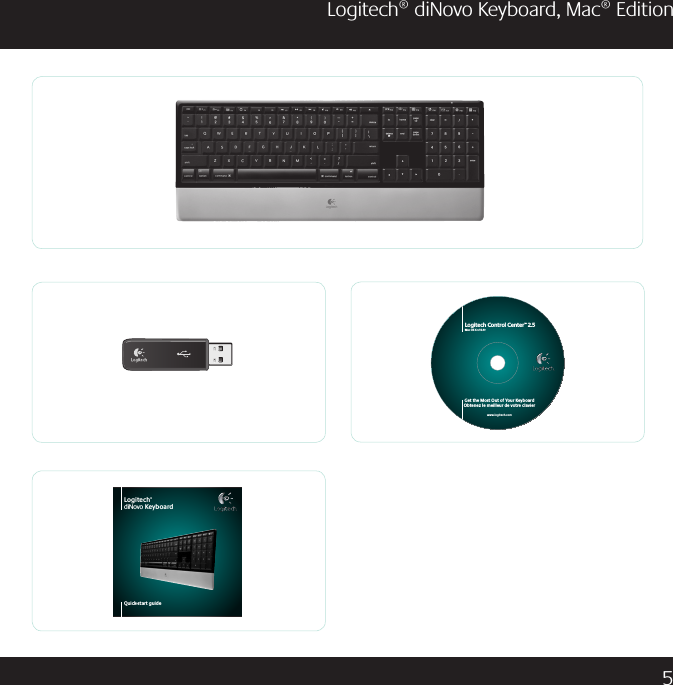 5Logitech® diNovo Keyboard, Mac® Edition2V JDLTUBSU HV JE F-PHJUFDIEJ/PWP,FZCPBSE(FUUIF.PTU0VUPG:PVS,FZCPBSE0CUFOF[MFNFJMMFVSEFWPUSFDMBWJFSXXXMPHJUFDIDPN-PHJUFDI$POUSPM$FOUFS.BD049W