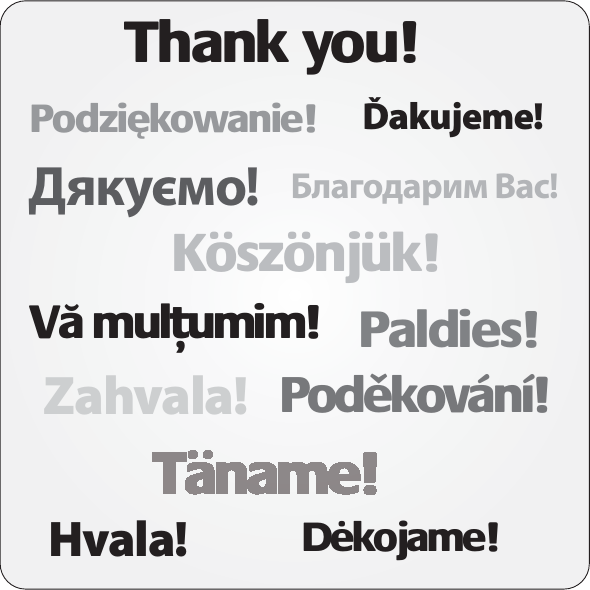 5IBOLZPV0ODZIKOWANIE+ySZyNJ~KБлагодарим Вас!Дякуємо!Ďakujeme!Hvala!Zahvala!6üMULðUMIM$wKOJAME1BMEJFT0OD}KOVfNq