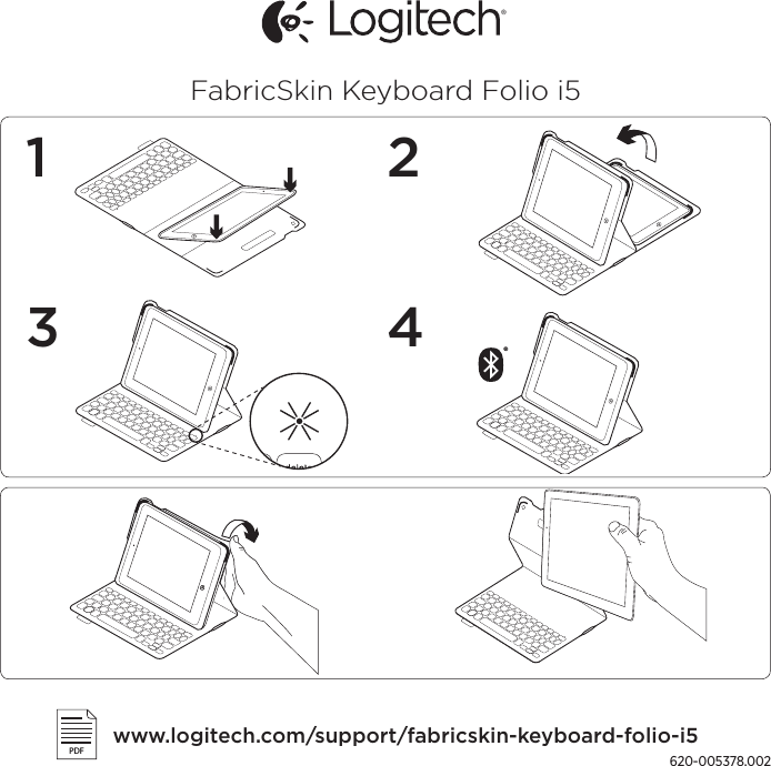 FabricSkin Keyboard Folio i5620-005378.002PDFwww.logitech.com/support/fabricskin-keyboard-folio-i5®1 243