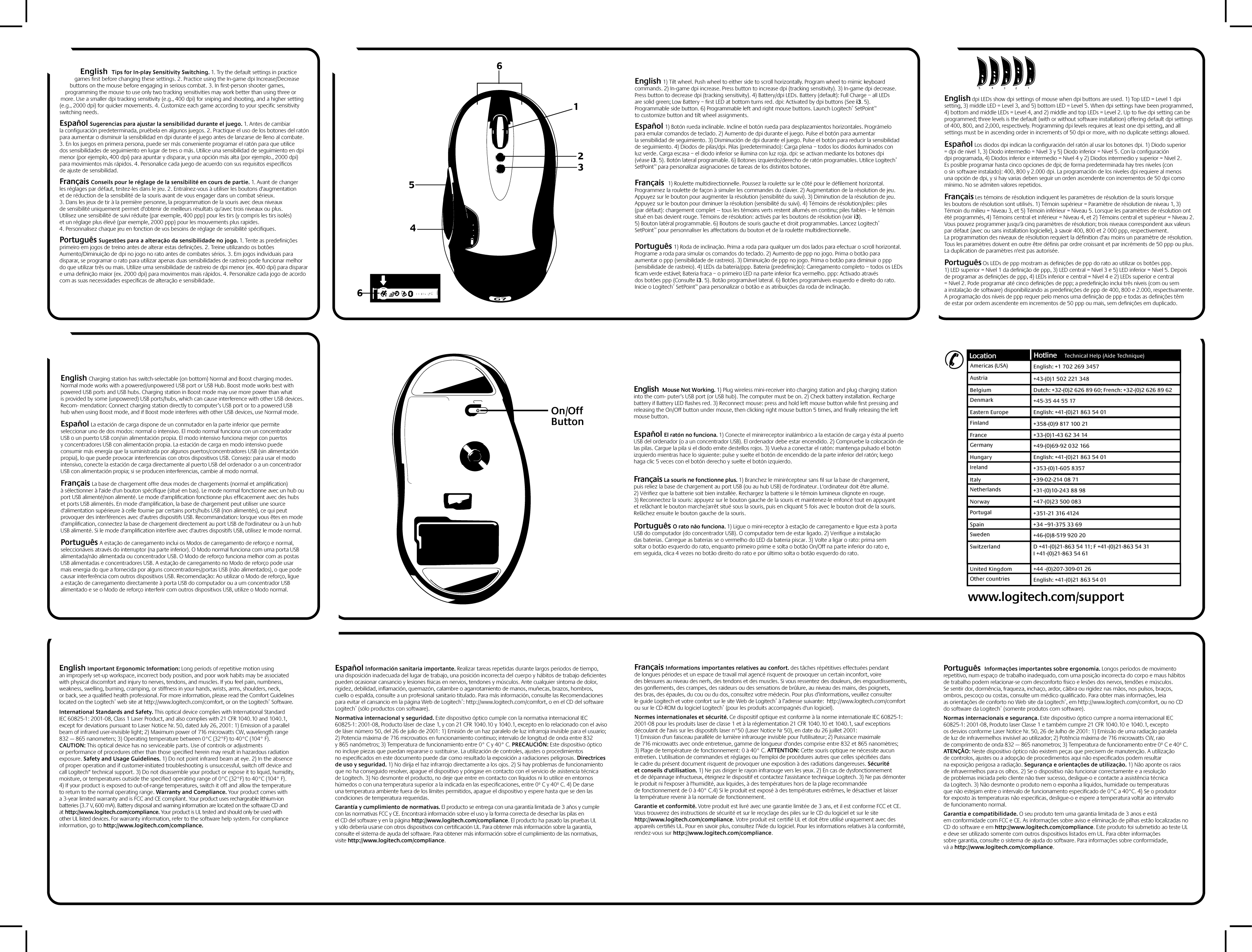 Logitech 201966 Cordless Mouse User Manual 1