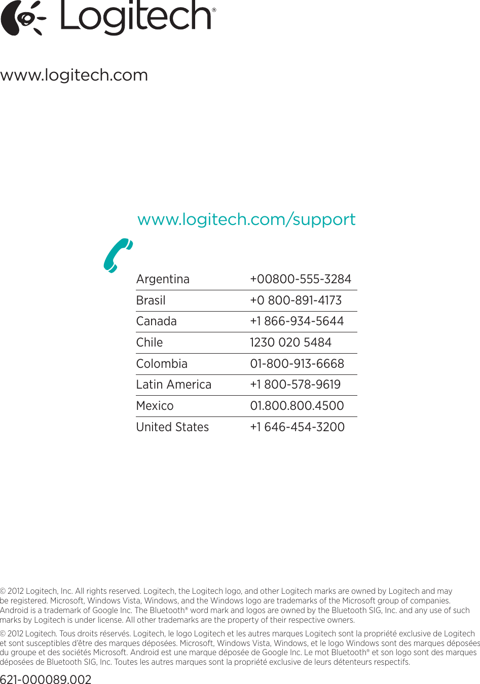 Page 9 of 9 - Logitech Logitech-920004569-Users-Manual-  Logitech-920004569-users-manual