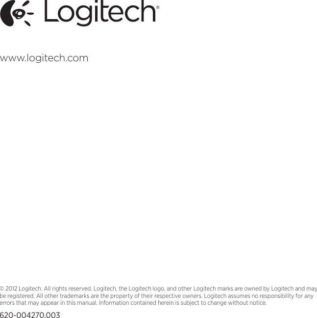 Page 2 of 2 - Logitech Logitech-Bcc950-Conferencecam-Owner-S-Manual