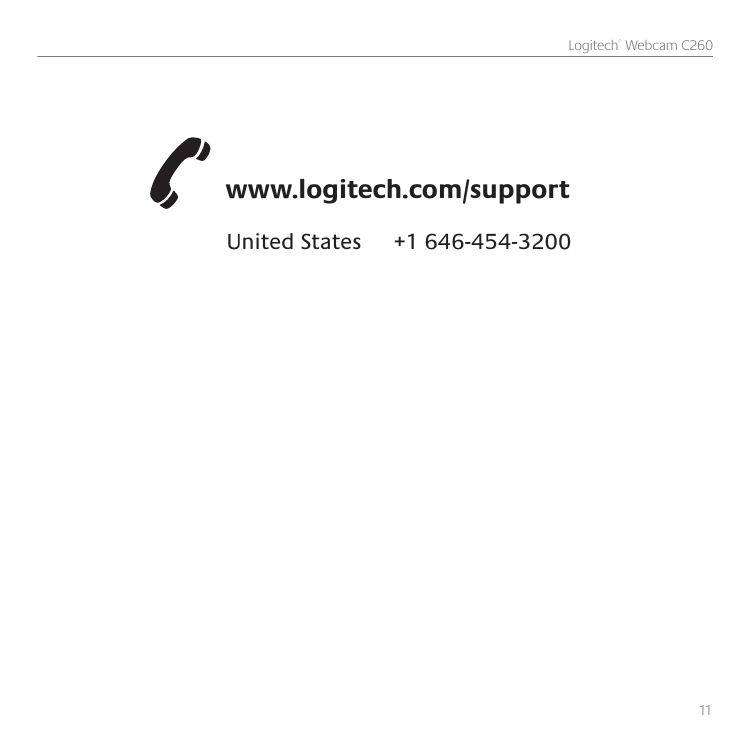 Page 11 of 12 - Logitech Logitech-C260-Users-Manual-  Logitech-c260-users-manual