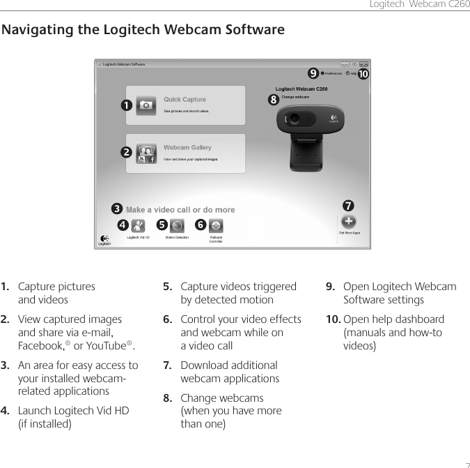 Page 7 of 12 - Logitech Logitech-C260-Users-Manual-  Logitech-c260-users-manual