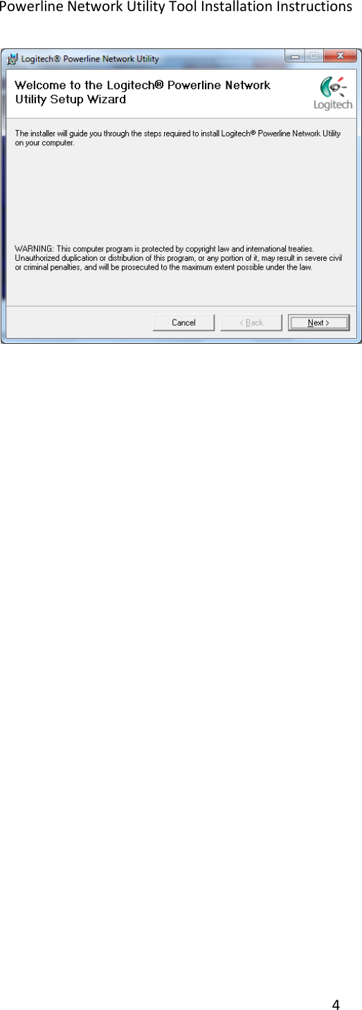 Page 4 of 4 - Logitech Logitech-Ethernet-Powerline-Bridge-Quick-Start-Guide