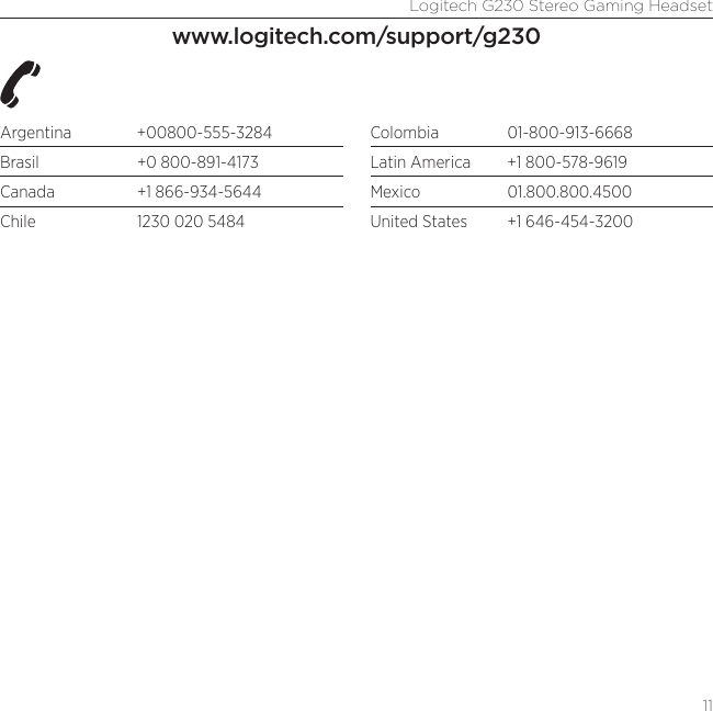 Page 11 of 12 - Logitech Logitech-G230-Users-Manual-  Logitech-g230-users-manual