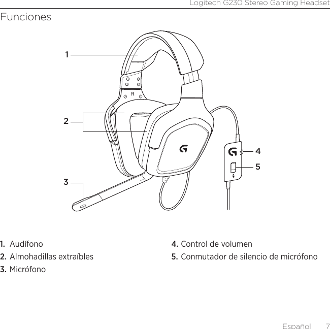 Page 7 of 12 - Logitech Logitech-G230-Users-Manual-  Logitech-g230-users-manual