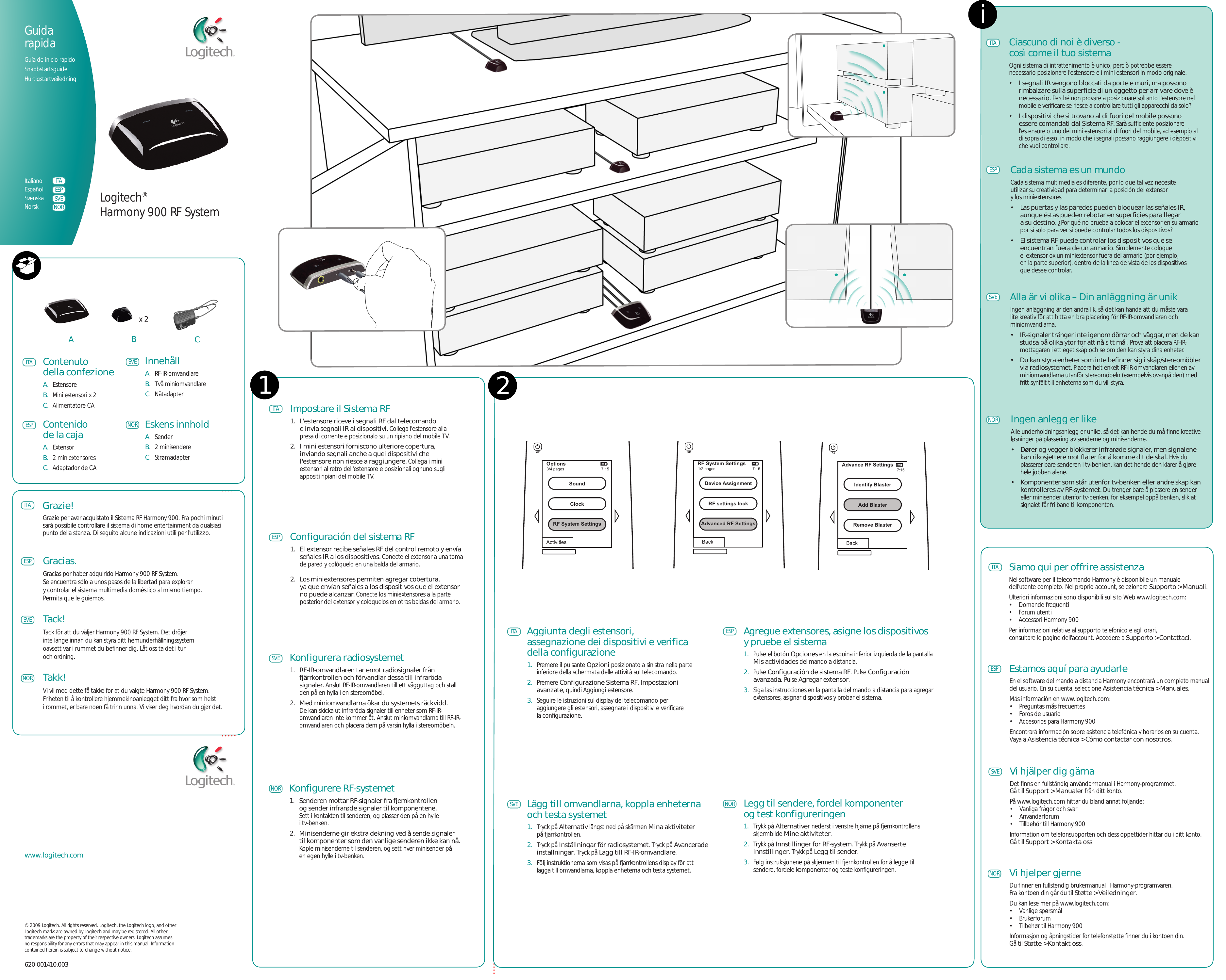 Page 2 of 2 - Logitech Logitech-Harmony-Rf-System-900-Users-Manual-  Logitech-harmony-rf-system-900-users-manual