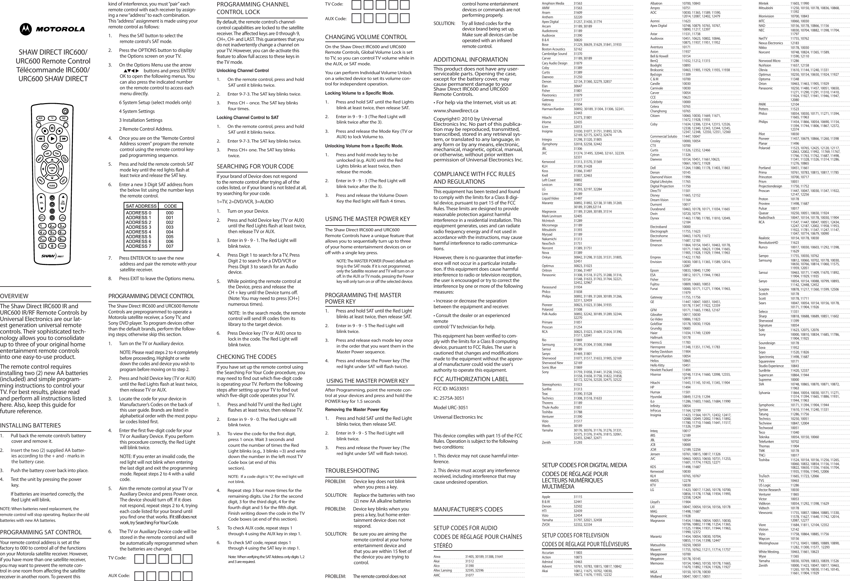 Page 1 of 2 - Logitech Logitech-Irc600-Users-Manual-  Logitech-irc600-users-manual