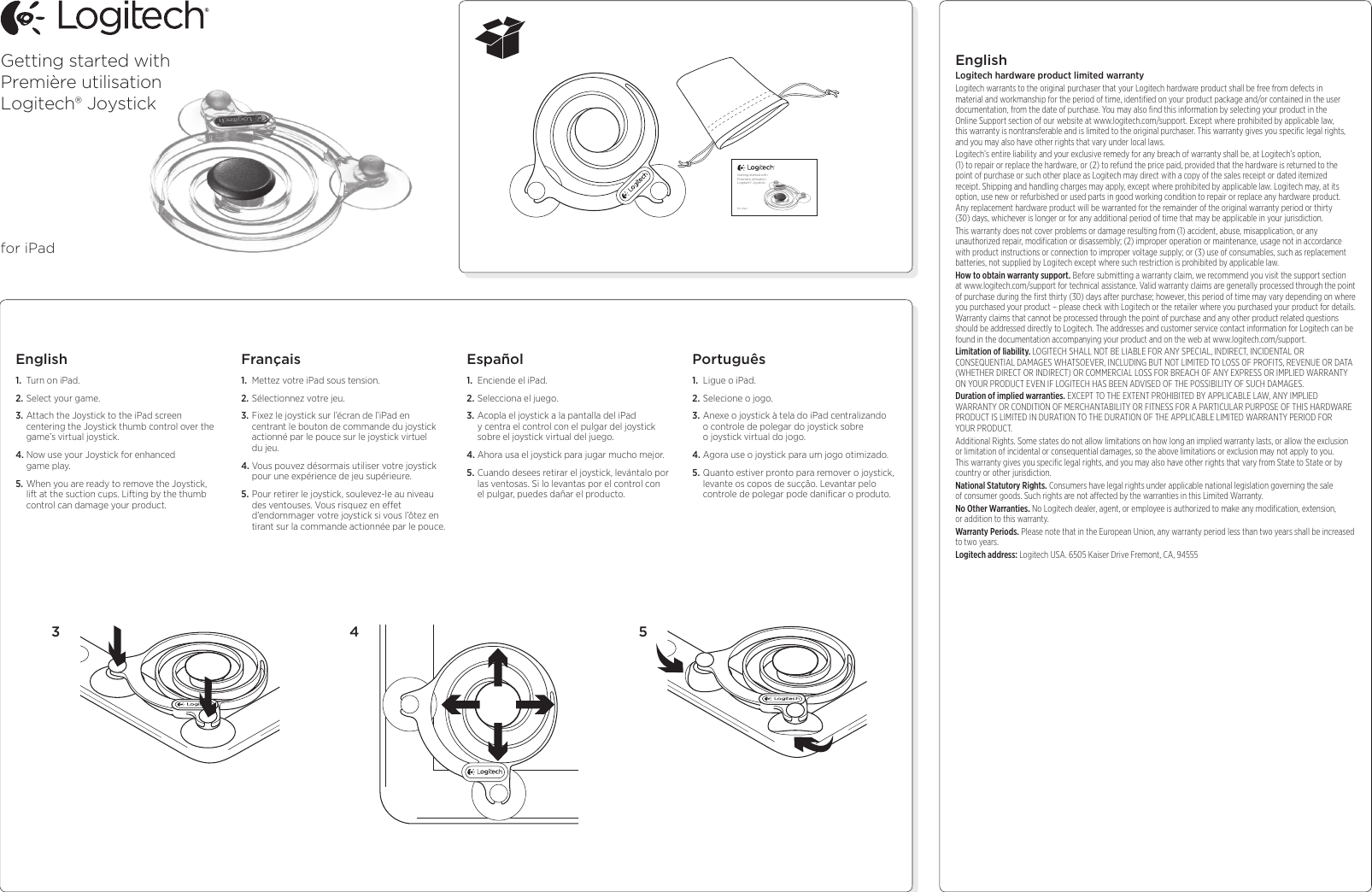 Logitech Joystick 3 Users Manual