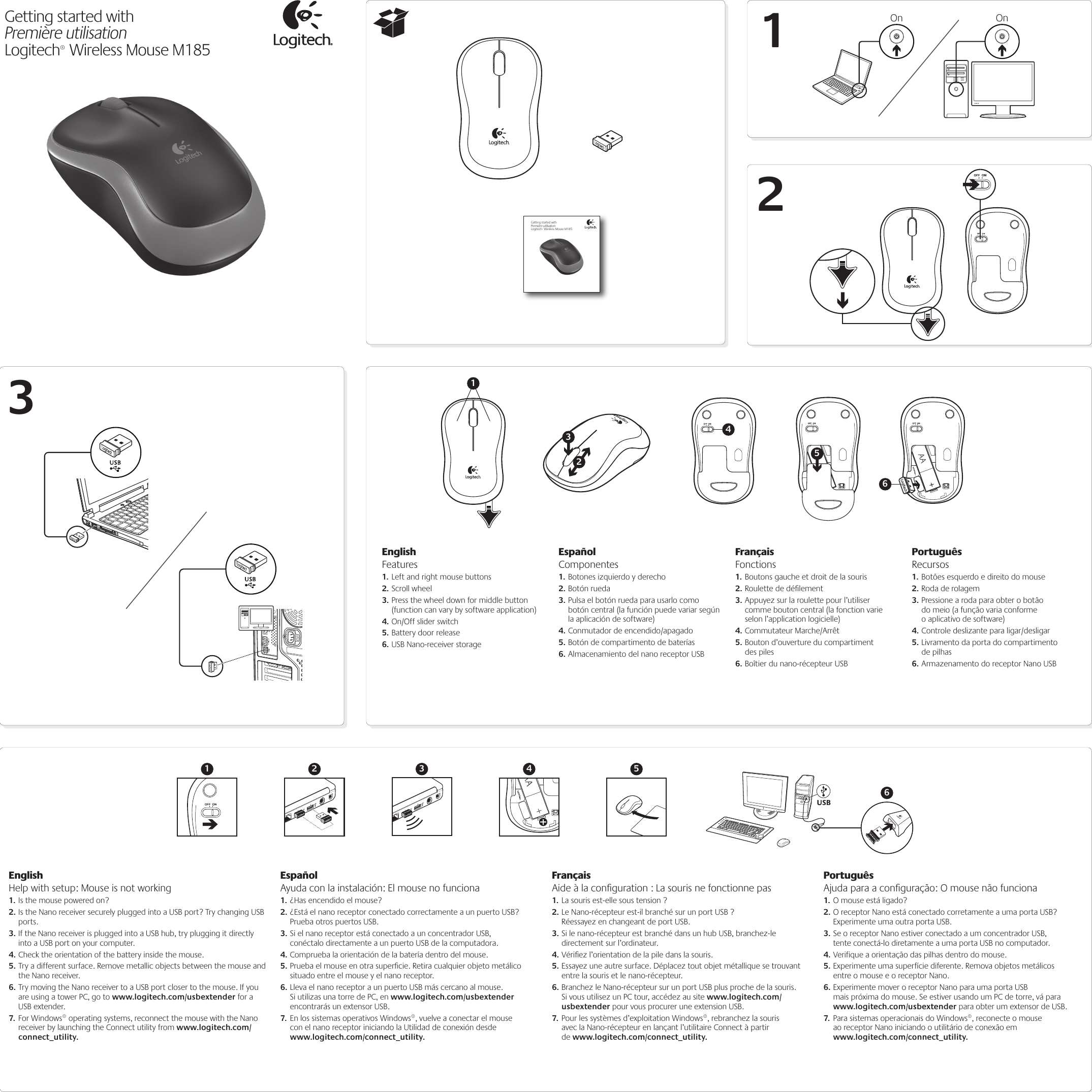 Logitech M185 Users Manual